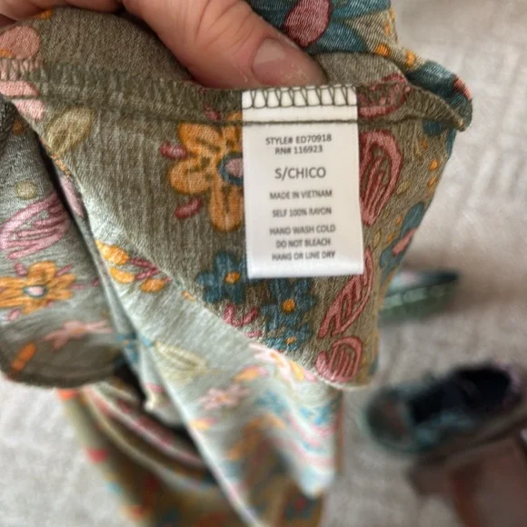 Easel Loose fit RUFFLE dress. Small. NWT pockets - Picture 8 of 8